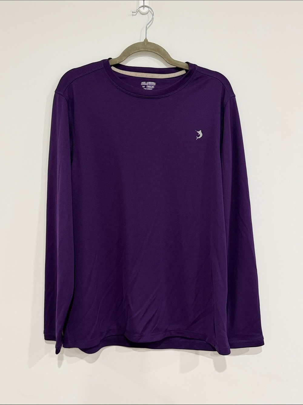 Reel Legends Freeline Men’s Medium Purple Long Sleeve Performance Fishing Shirt